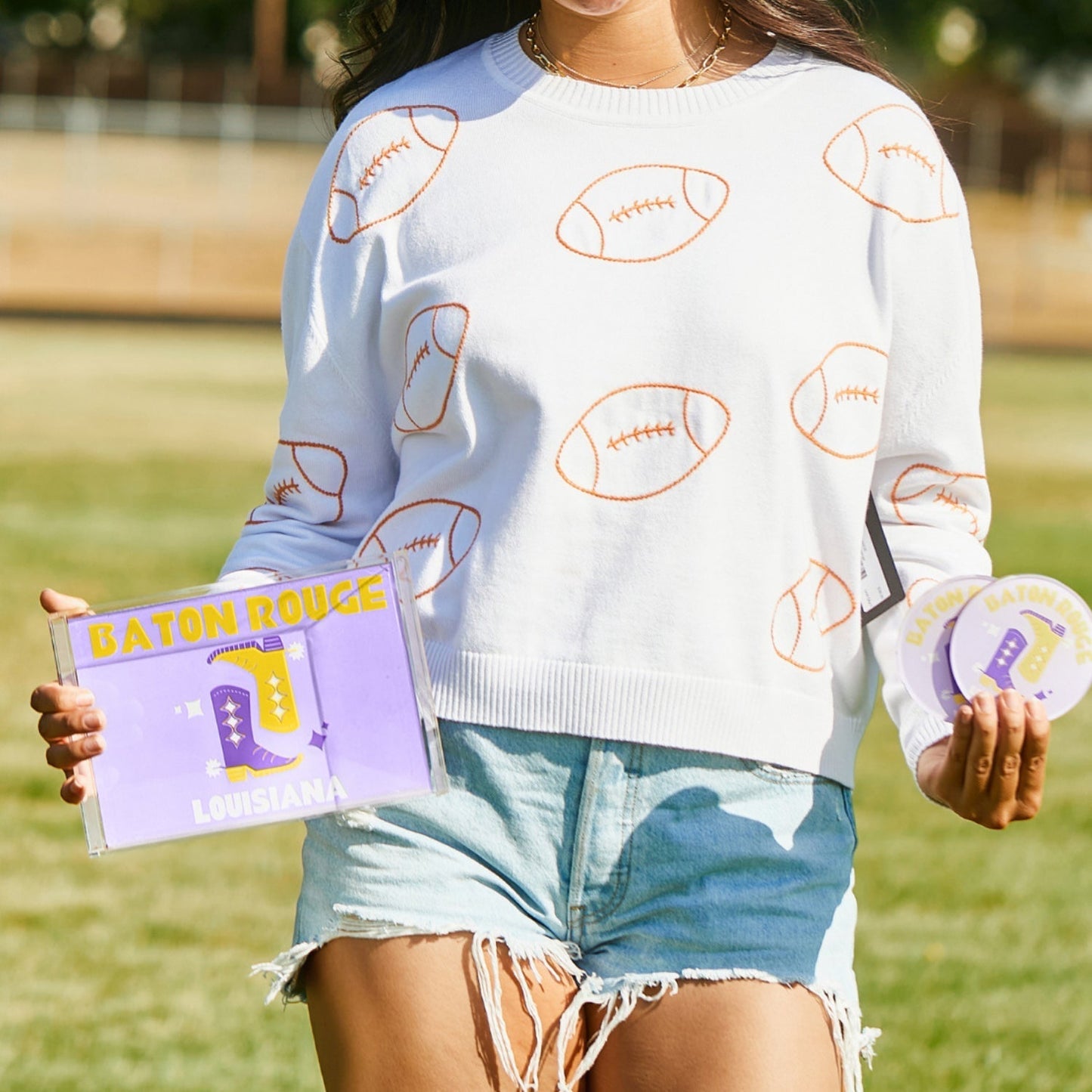 LSU Kickoff College Town Small Acrylic Tray