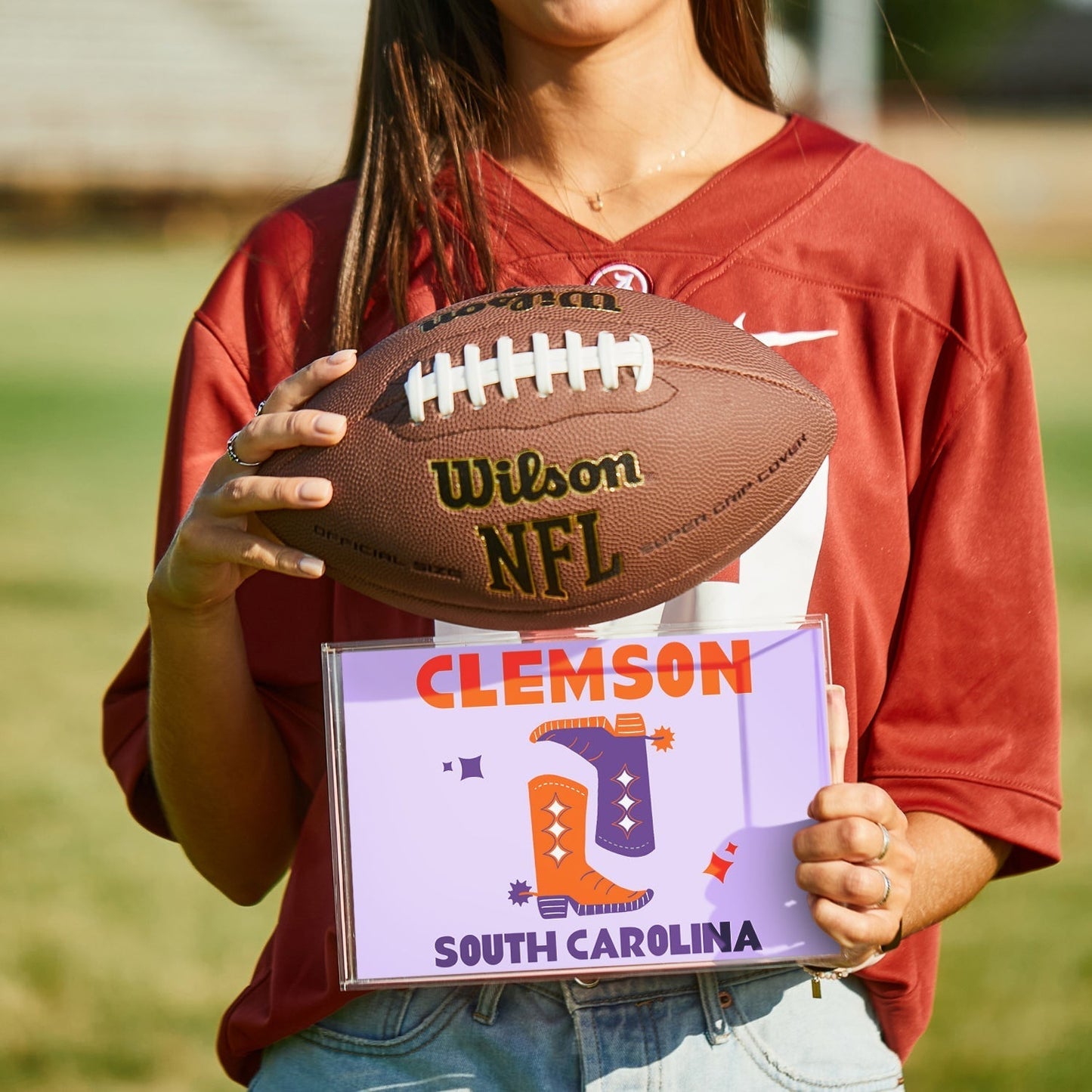 Clemson Kickoff College Town Small Acrylic Tray