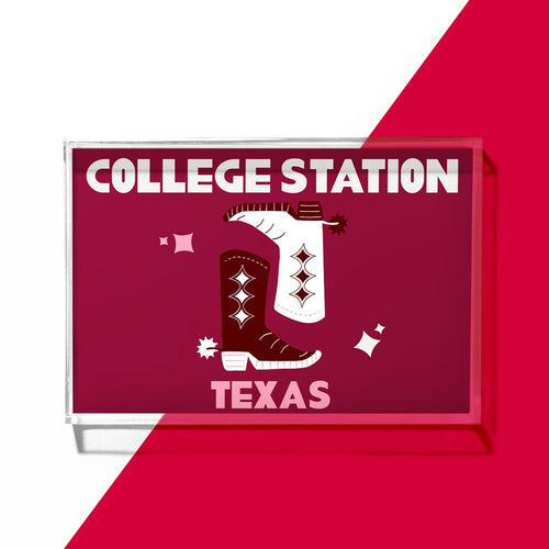 Texas A&M Kickoff College Town Small Acrylic Tray