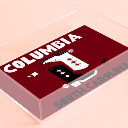 South Carolina Kickoff College Town Small Acrylic Tray
