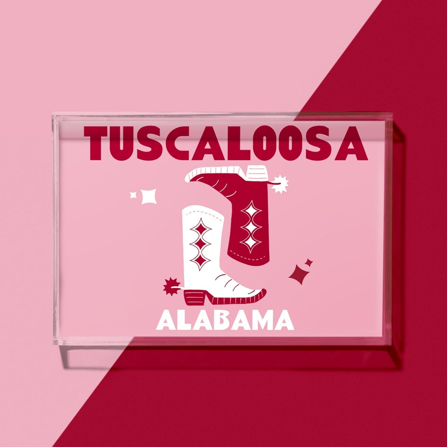 Alabama Kickoff College Town Small Acrylic Tray