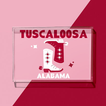 Alabama Kickoff College Town Small Acrylic Tray