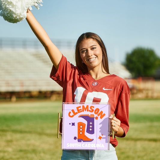Clemson Kickoff College Town Large Acrylic Tray