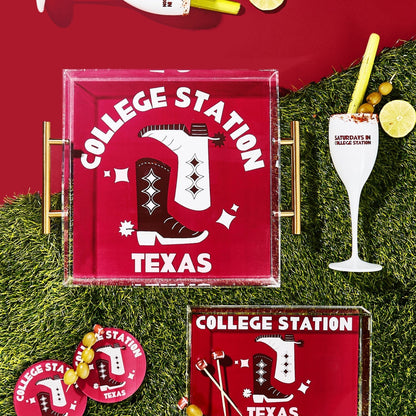 Texas A&M Kickoff College Town Large Acrylic Tray