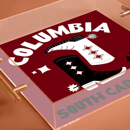 South Carolina Kickoff College Town Large Acrylic Tray