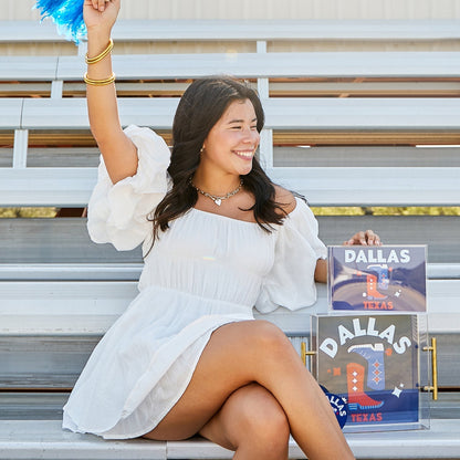 SMU Kickoff College Town Large Acrylic Tray