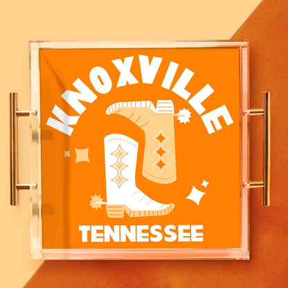 Tennessee Kickoff College Town Large Acrylic Tray