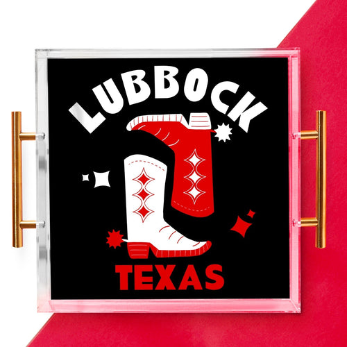 Texas Tech Kickoff College Town Large Acrylic Tray