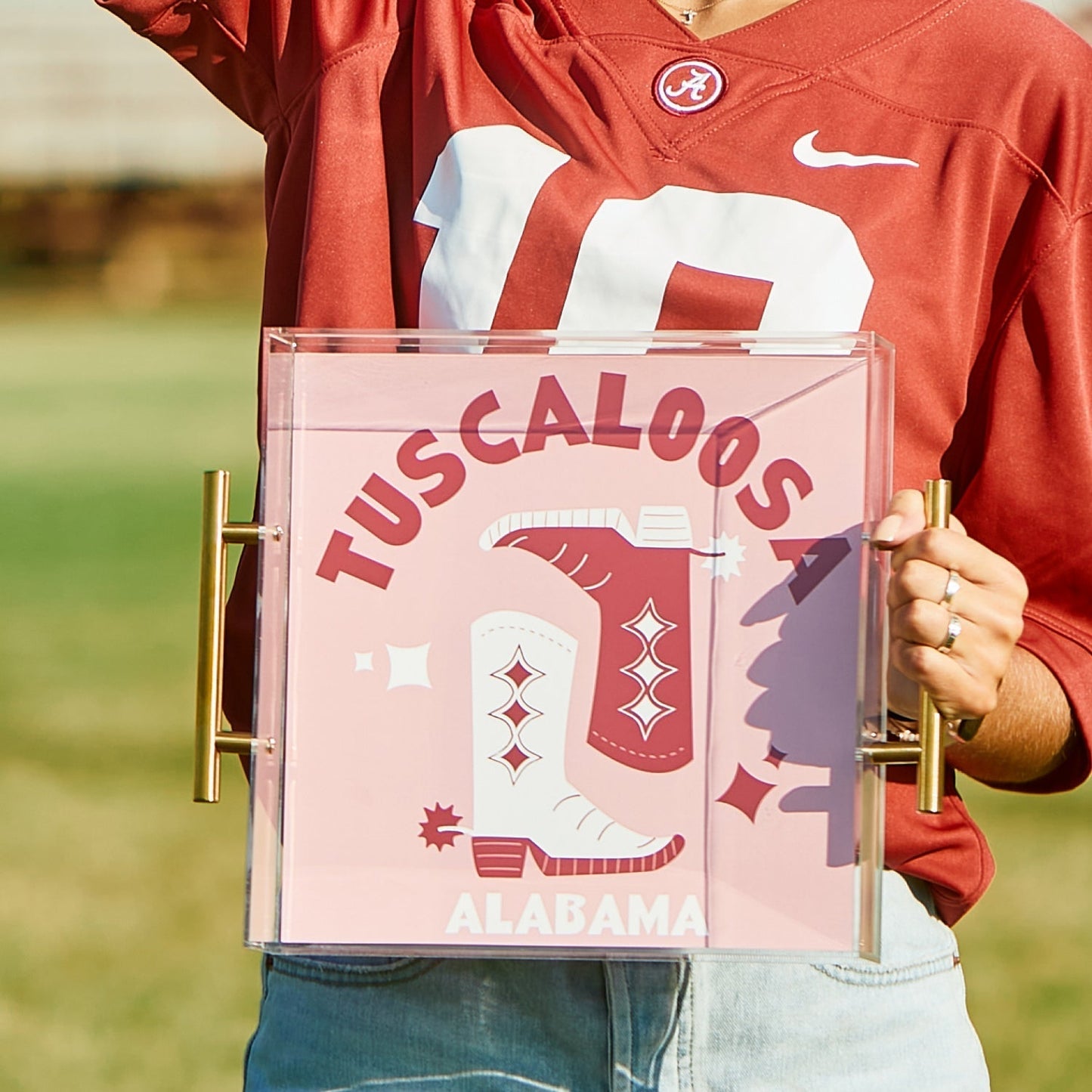 Alabama Kickoff College Town Large Acrylic Tray