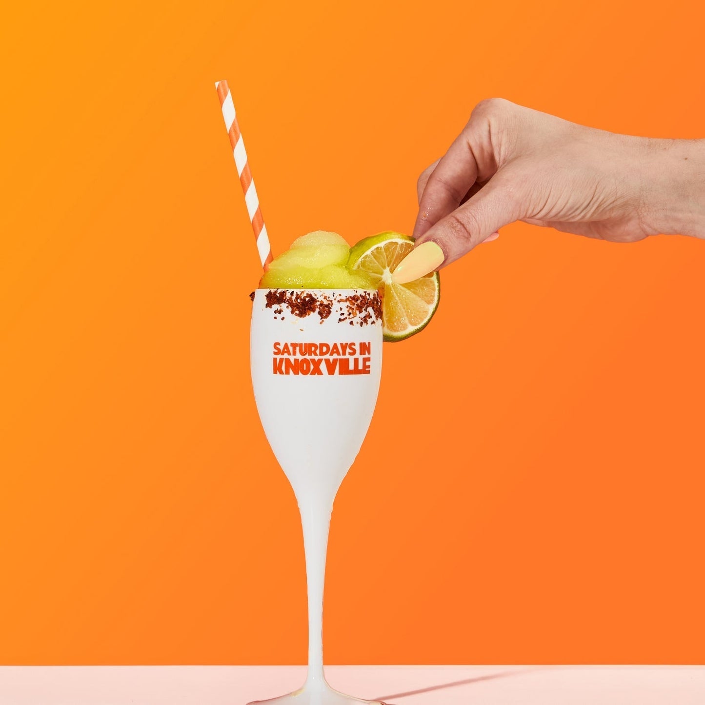 Tennessee, College Town Saturdays Plastic Champagne Flutes, Set of 2