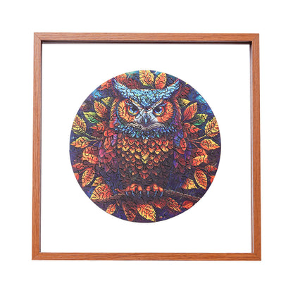 ROBOTIME Moonlight Owl Wooden Jigsaw Puzzle with Frame