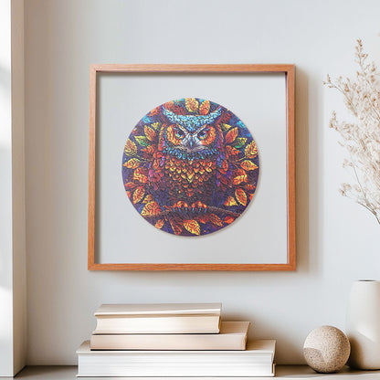 ROBOTIME Moonlight Owl Wooden Jigsaw Puzzle with Frame