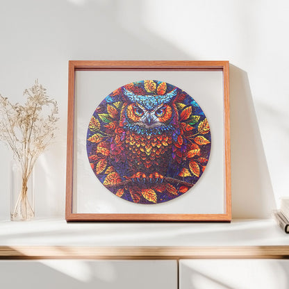 ROBOTIME Moonlight Owl Wooden Jigsaw Puzzle with Frame