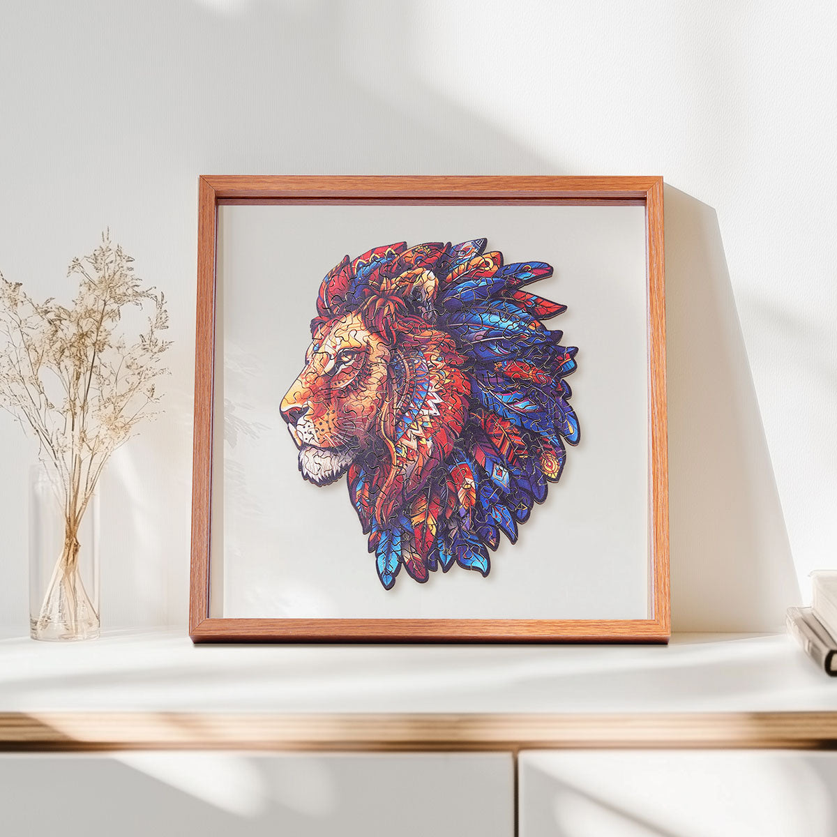 ROBOTIME The Lion King Wooden Jigsaw Puzzle with Frame
