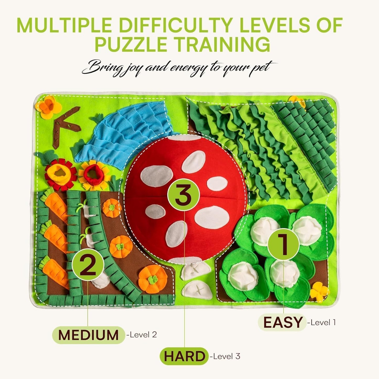 Farm Vegetable Garden Dog Snuffle Mat