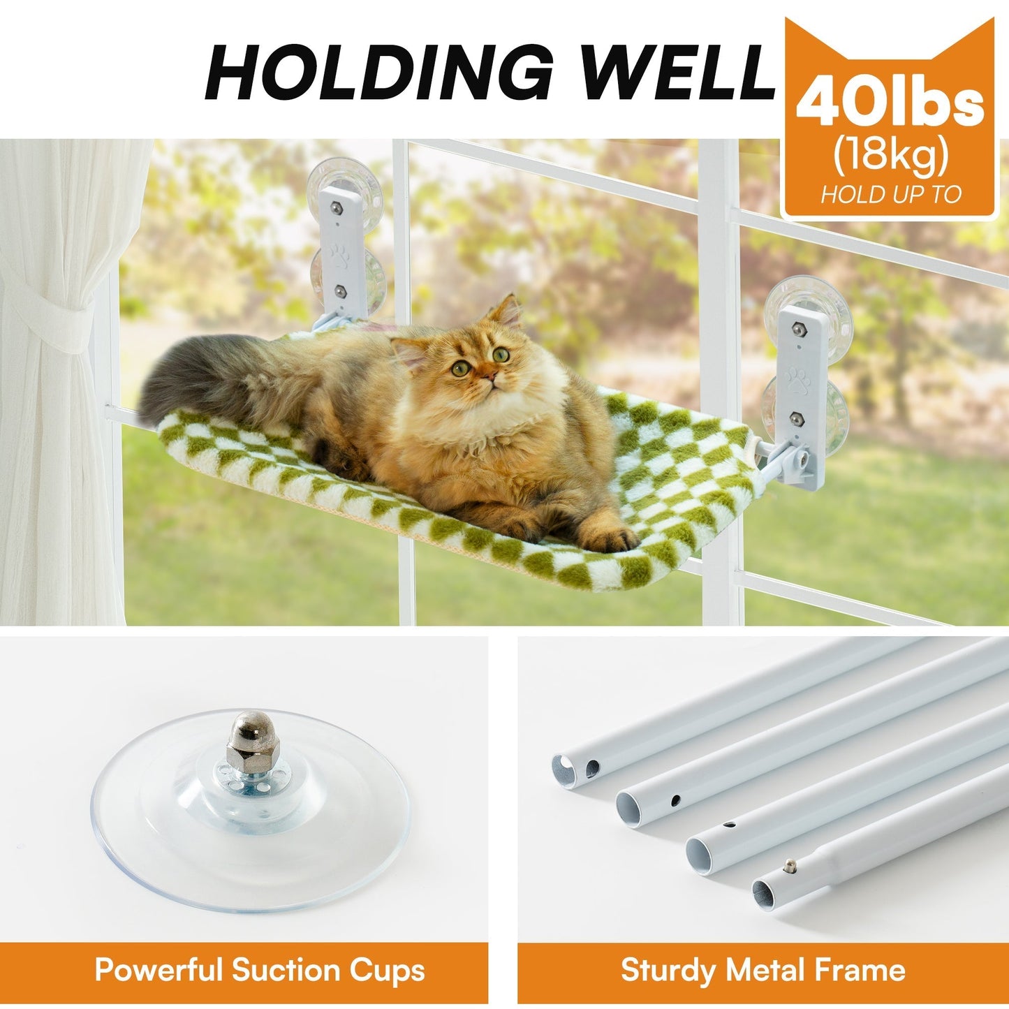 Zion Diamond Foldable Cat Window Perch