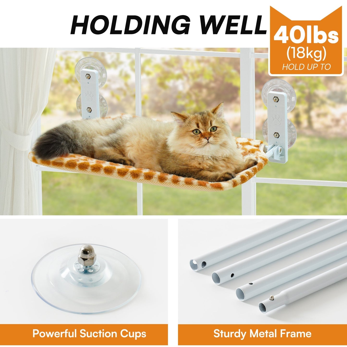 Zion Diamond Foldable Cat Window Perch