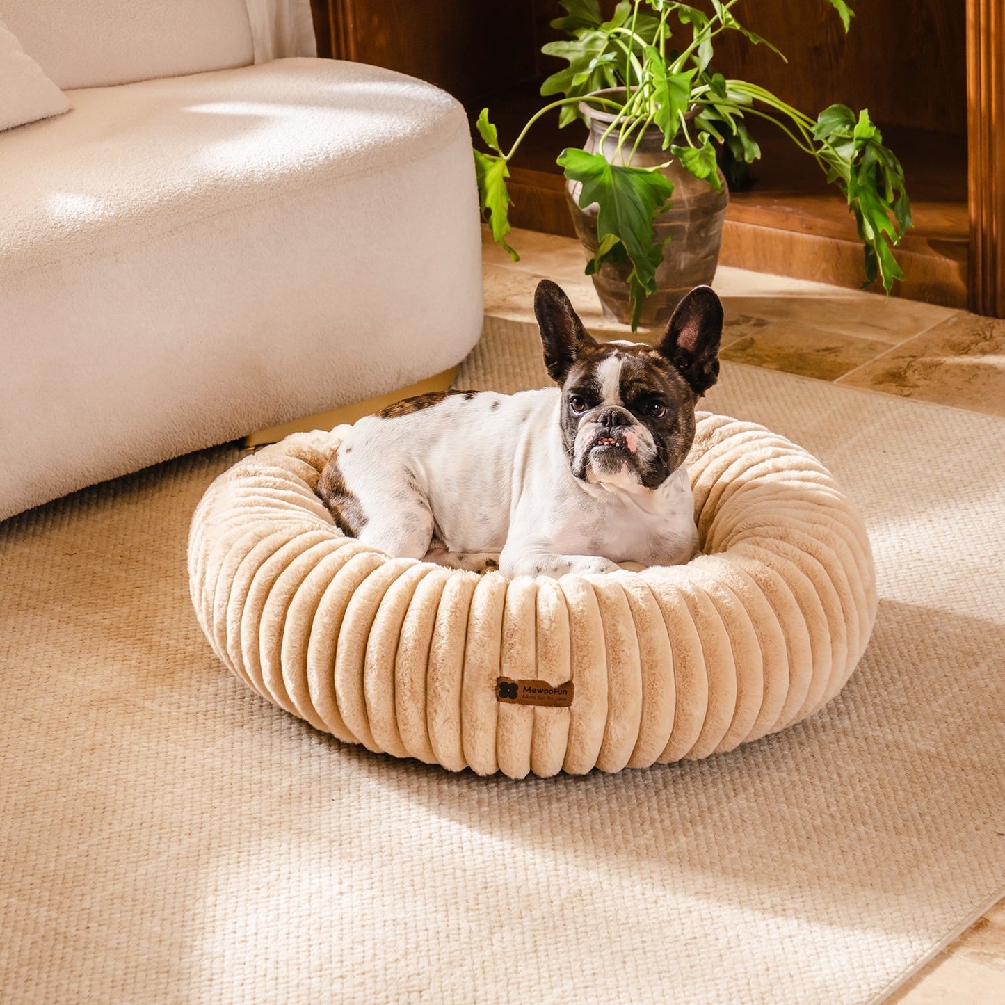 Aspen Fleece Cat & Dog Donut Bed