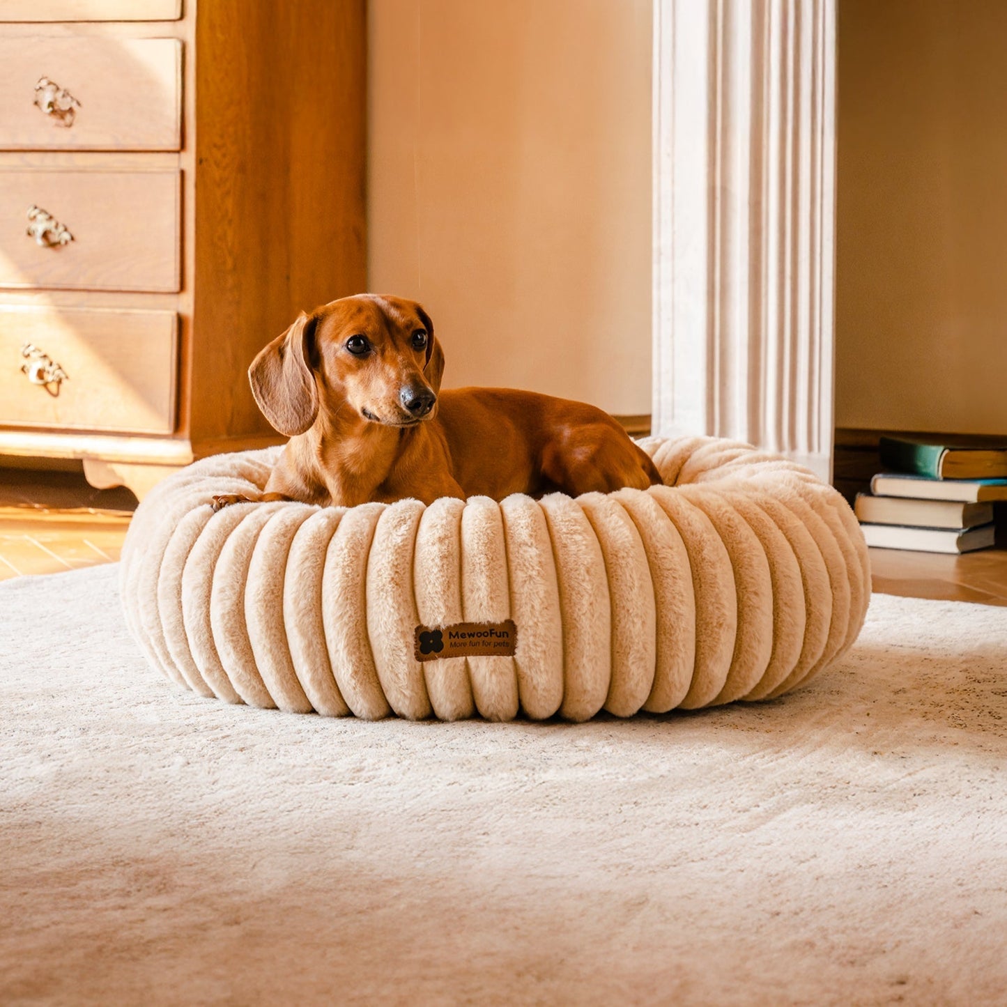 Aspen Fleece Cat & Dog Donut Bed