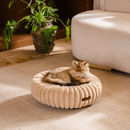 Aspen Fleece Cat & Dog Donut Bed
