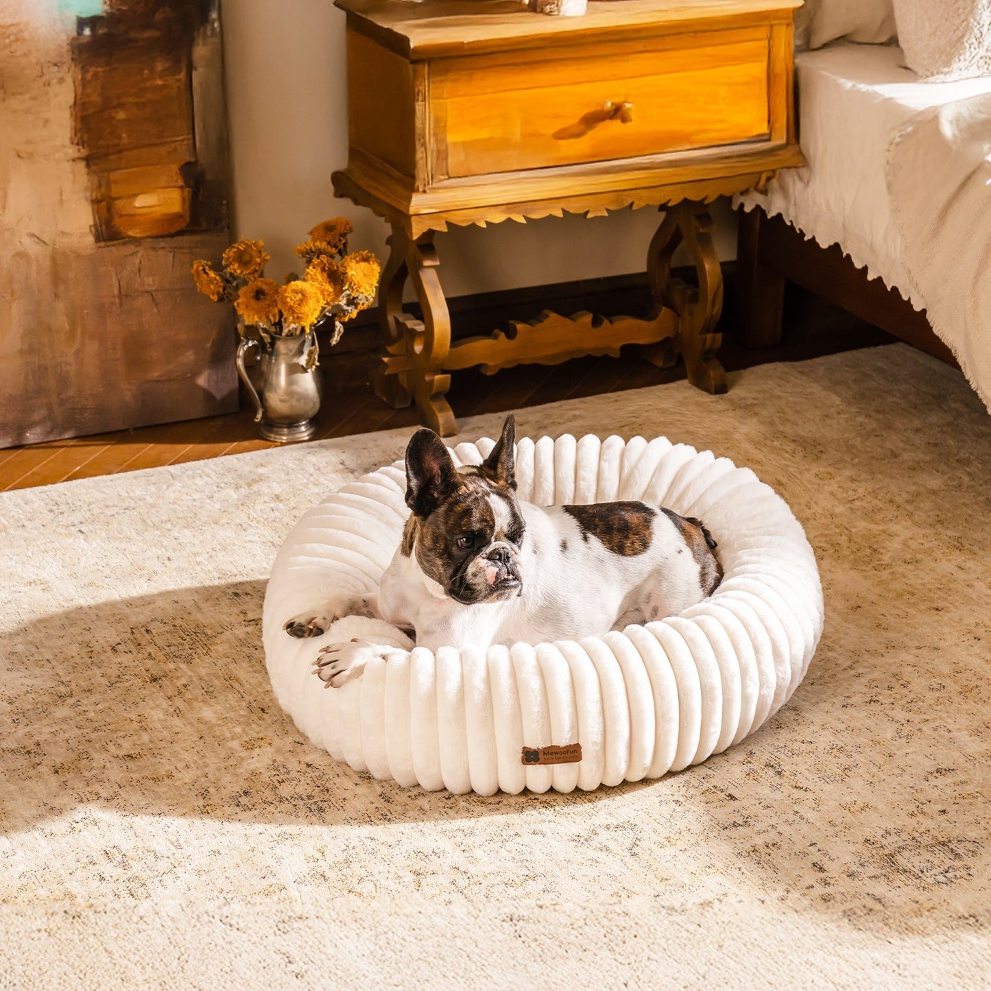 Aspen Fleece Cat & Dog Donut Bed