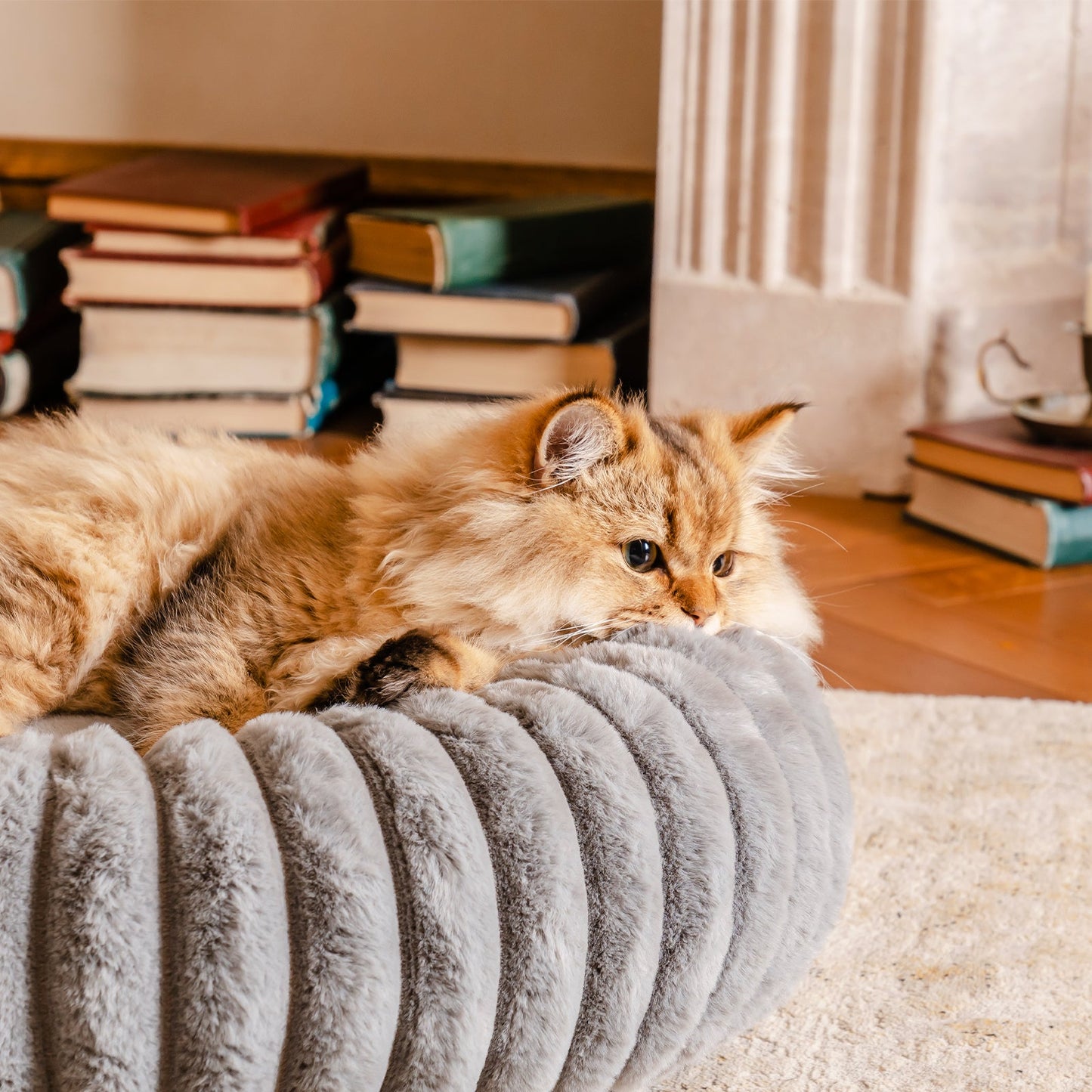 Aspen Fleece Cat & Dog Donut Bed