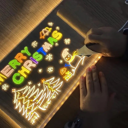 🎄 Christmas Sale: Light-Up Acrylic Dry Erase Board! ✨