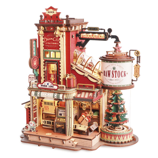 ROKR Christmas Dream Gift Factory Wooden Music Box EAB01