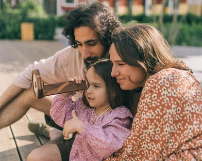 Handmade Wooden Kaleidoscope DIY Toy
