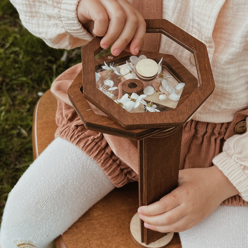 Handmade Wooden Kaleidoscope DIY Toy
