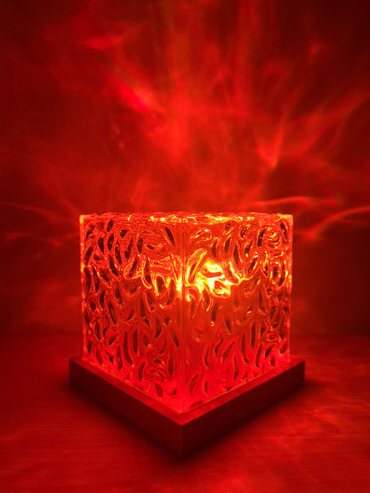 AuroraGlow Night Light Projector with Remote – 16 Ocean Wave Colors Lamp