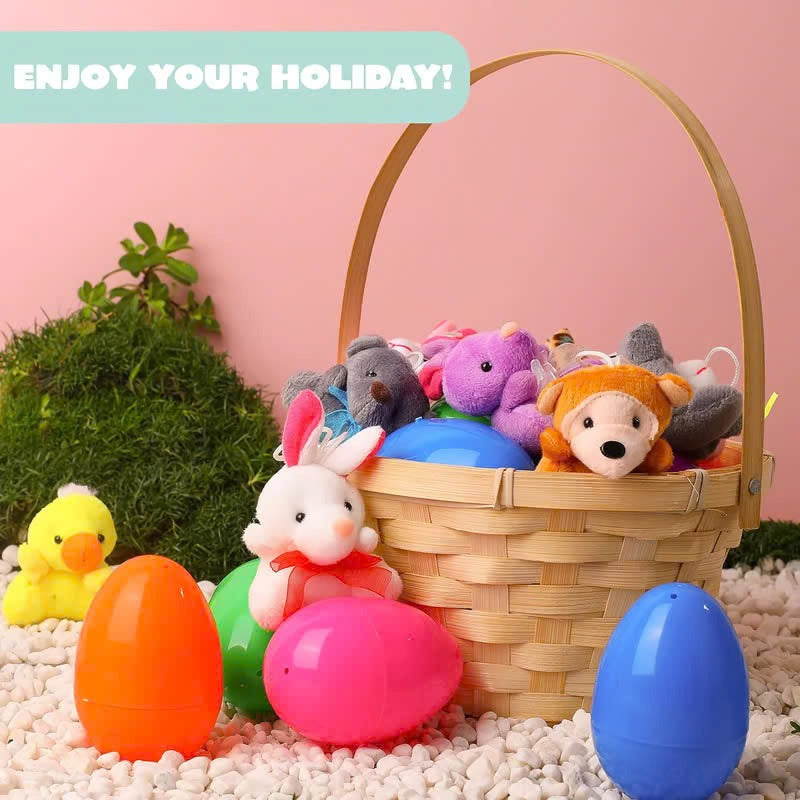 🐰 🐇12/24/36 Pcs Easter Eggs Filled with Plush Friends